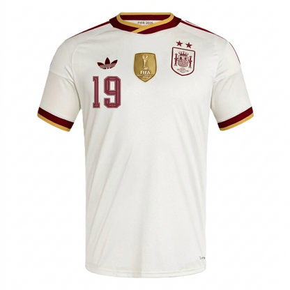Spain 2026 Away Jersey Lamine Yamal #19 - 2 Stars