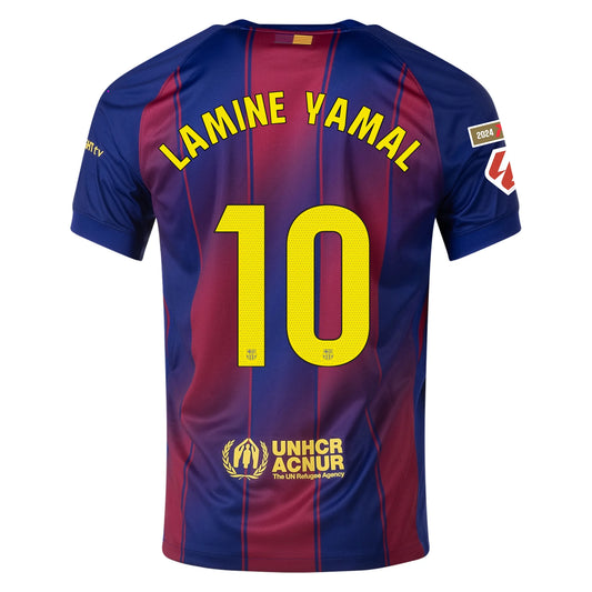 FC Barcelona 2025/26 Home Jersey Lamine Yamal #10 - Blue/Red