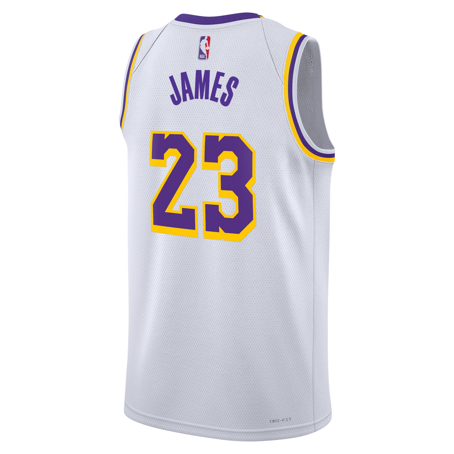 Los Angeles Lakers White Association Jersey LeBron James #23