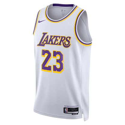 Los Angeles Lakers White Association Jersey LeBron James #23