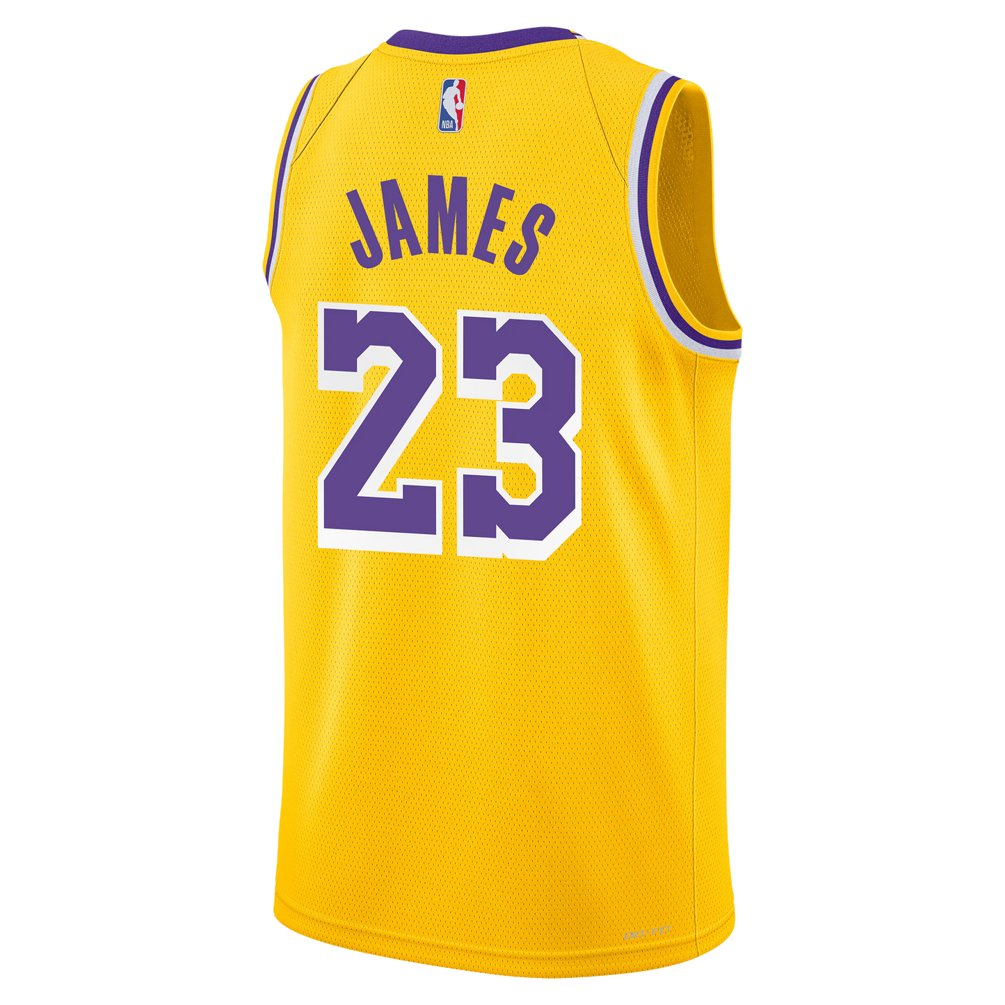 Los Angeles Lakers Yellow Gold Icon Jersey LeBron James #23