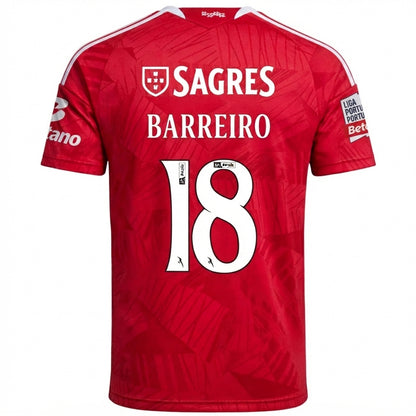 Benfica 26/27 Home Jersey Leandro Barreiro #18