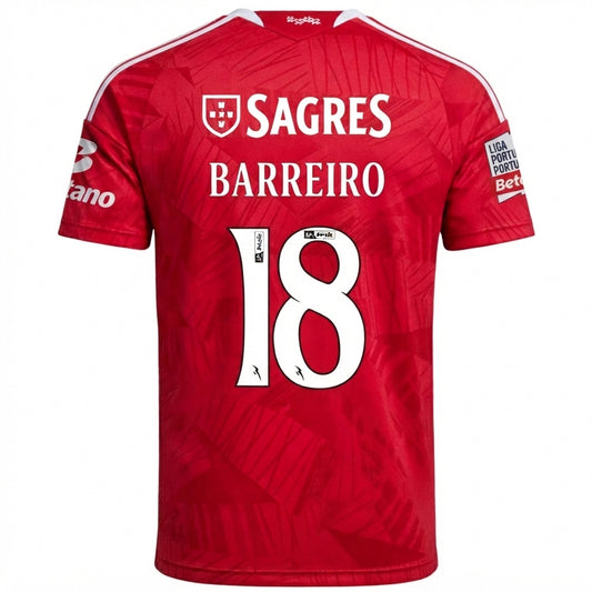 Benfica 26/27 Home Jersey Leandro Barreiro #18