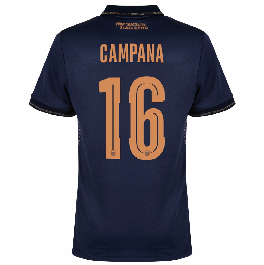 Ecuador 2026 Away Jersey Leonardo Campana #16