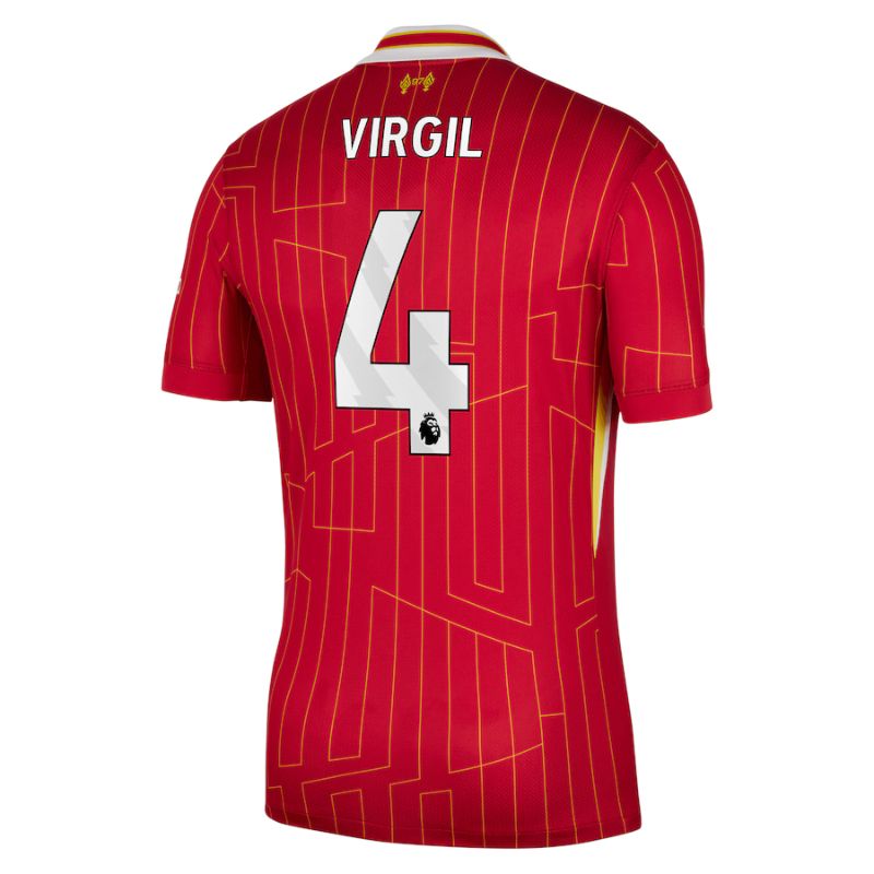 Liverpool 24/25 Home Jersey Virgil #4 back