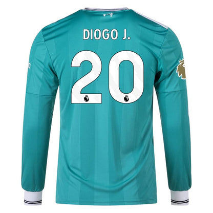 Liverpool 25/26 Long Sleeve Third Jersey Diogo Jota #20 back
