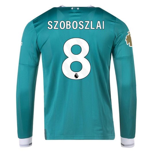 Liverpool 25/26 Long Sleeve Third Jersey Szoboszlai #8 back