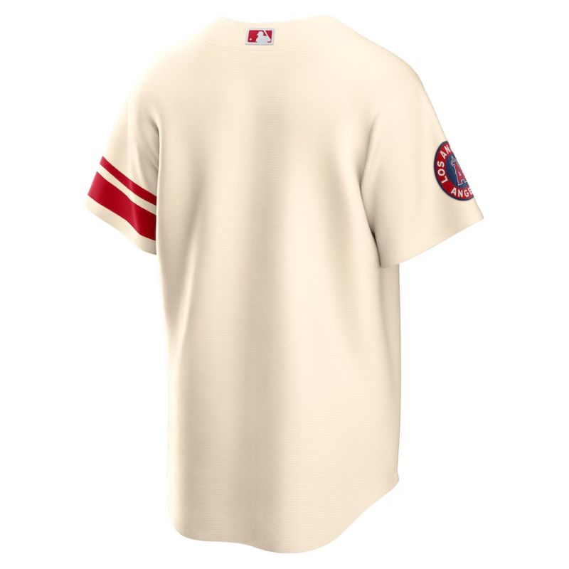 Los Angeles Angels Cream Jersey back