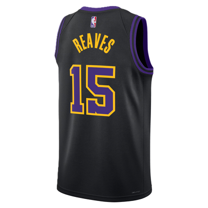 Los Angeles Lakers Black 2025-2026 City Edition Jersey Austin Reaves #15