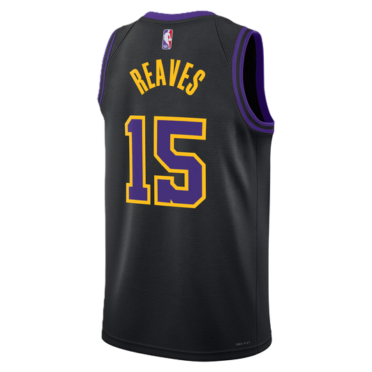 Los Angeles Lakers Black 2025-2026 City Edition Jersey Austin Reaves #15