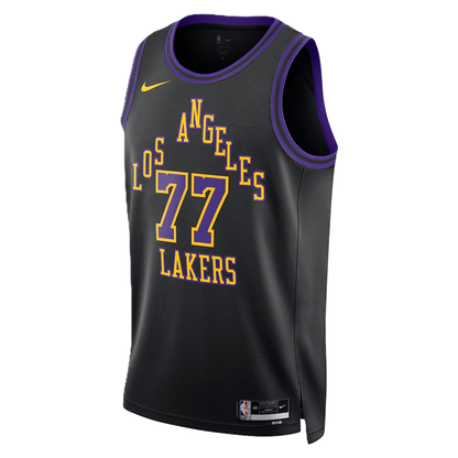 Los Angeles Lakers Black 2025-2026 City Edition Jersey Luka Dončić #77