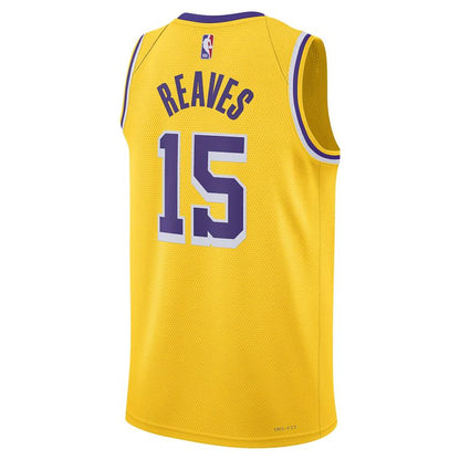 Los Angeles Lakers Gold Icon Edition Jersey Austin Reaves #15 back