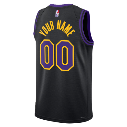 Los Angeles Lakers Black 2025-2026 City Edition Jersey Custom