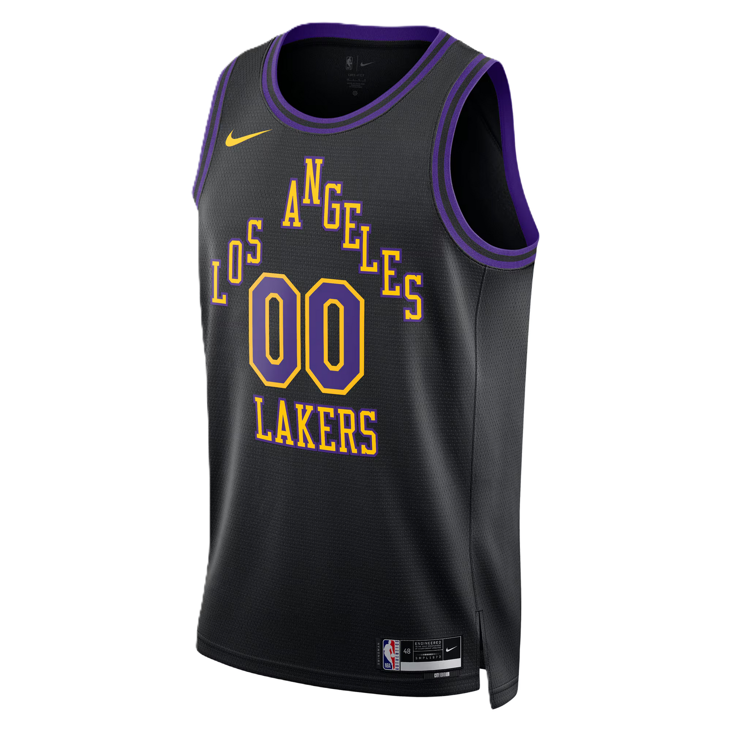 Los Angeles Lakers Black 2025-2026 City Edition Jersey Custom