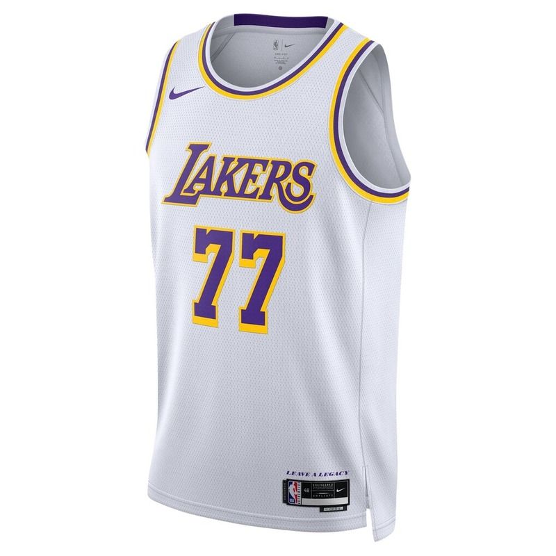Los Angeles Lakers White Association Edition Jersey Luka Dončić #77 front