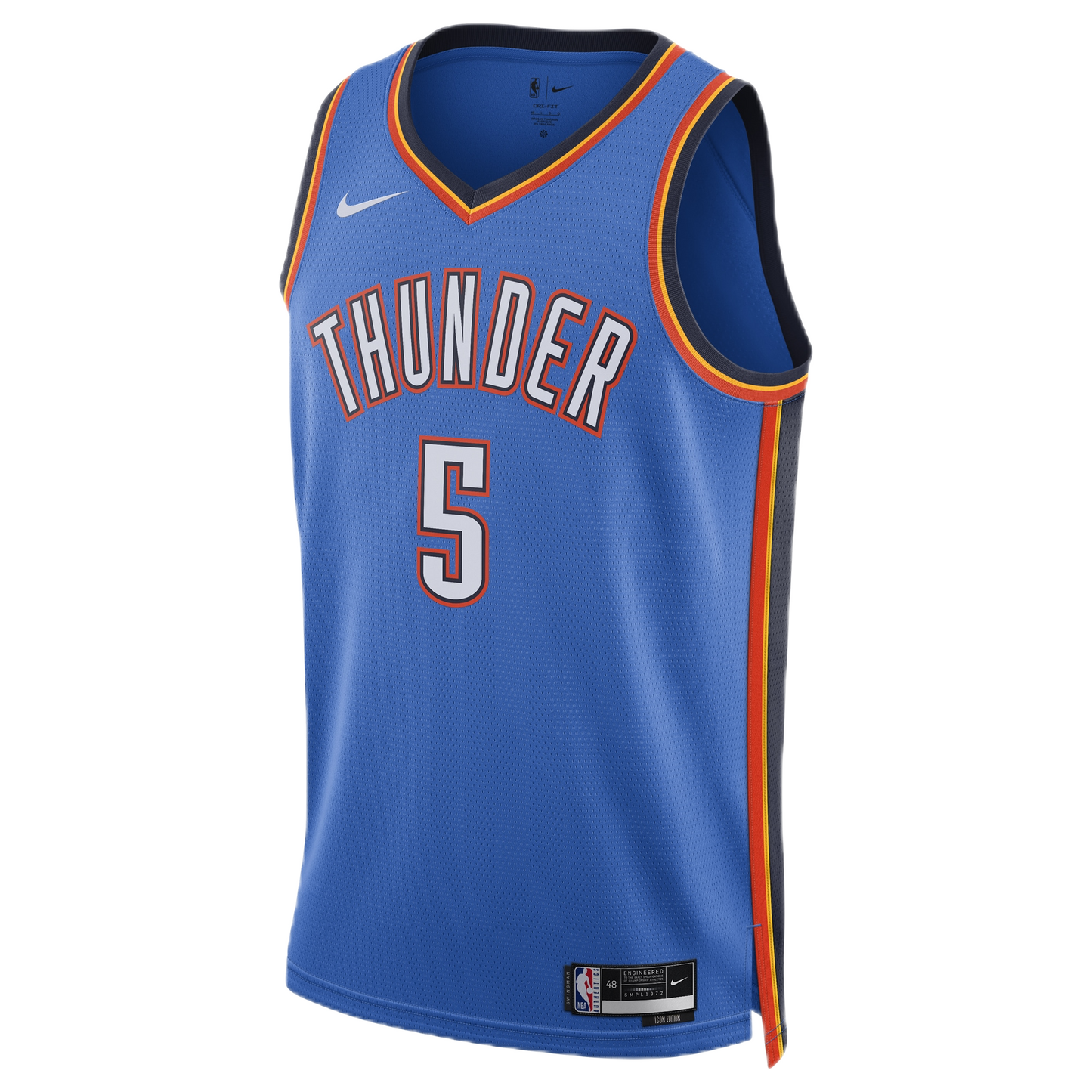 Oklahoma City Thunder Blue Icon Jersey Luguentz Dort #5
