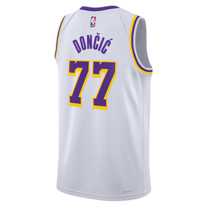 Los Angeles Lakers White Association Jersey Luka Dončić #77