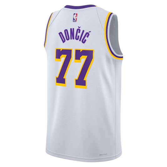 Los Angeles Lakers White Association Jersey Luka Dončić #77