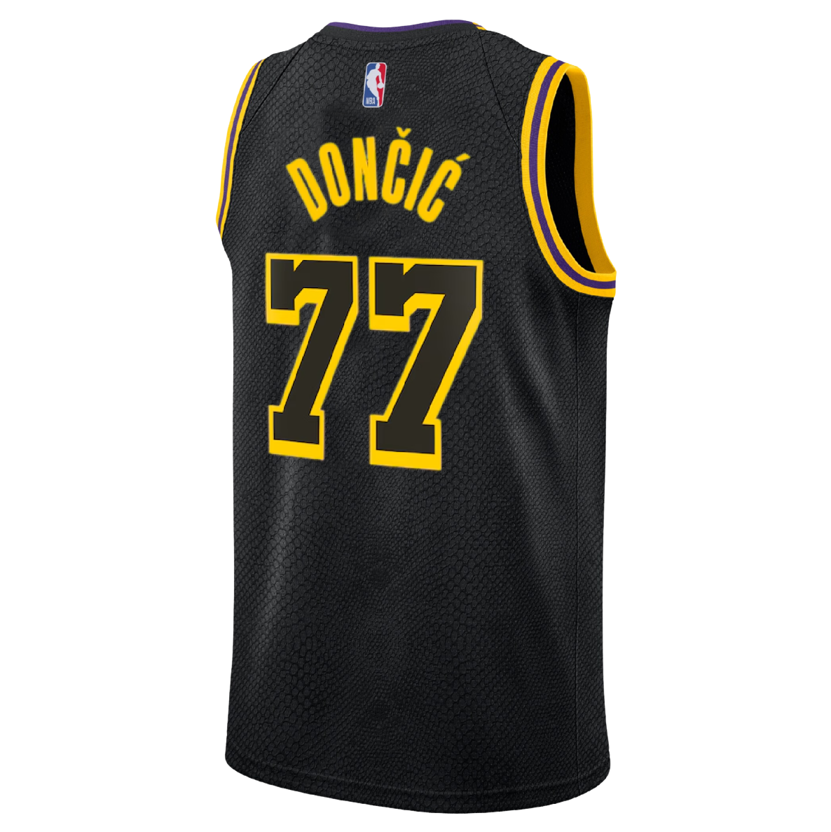 Los Angeles Lakers Black Mamba Jersey Luka Dončić #77