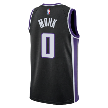 Sacramento Kings Black Icon Jersey Malik Monk #0