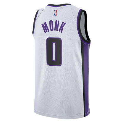 Sacramento Kings White Association Jersey Malik Monk #0