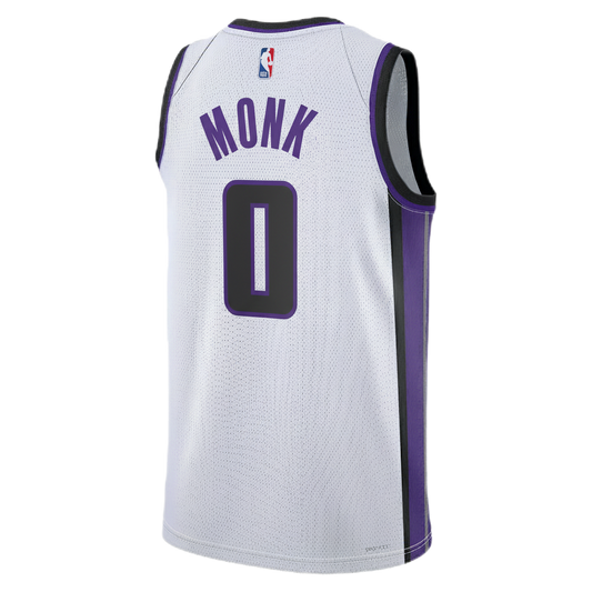 Sacramento Kings White Association Jersey Malik Monk #0