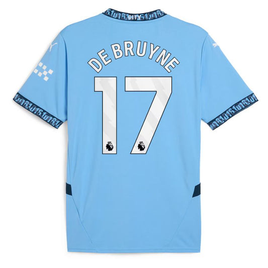 Manchester City 24/25 Home Jersey De Bruyne #17 back