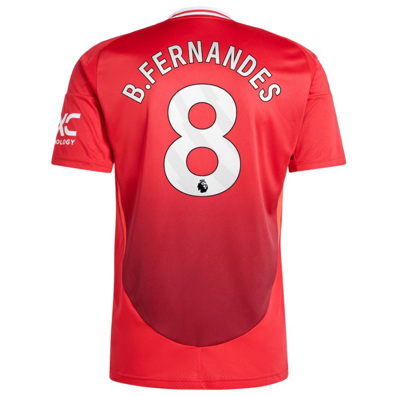 Manchester United 24/25 Home Jersey B.Fernandes #8 back