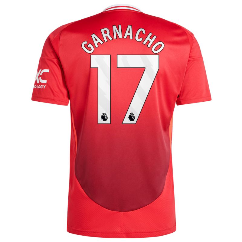 Manchester United 24/25 Home Jersey Garnacho #17 back