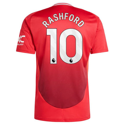 Manchester United 24/25 Home Jersey Rashford #10 back
