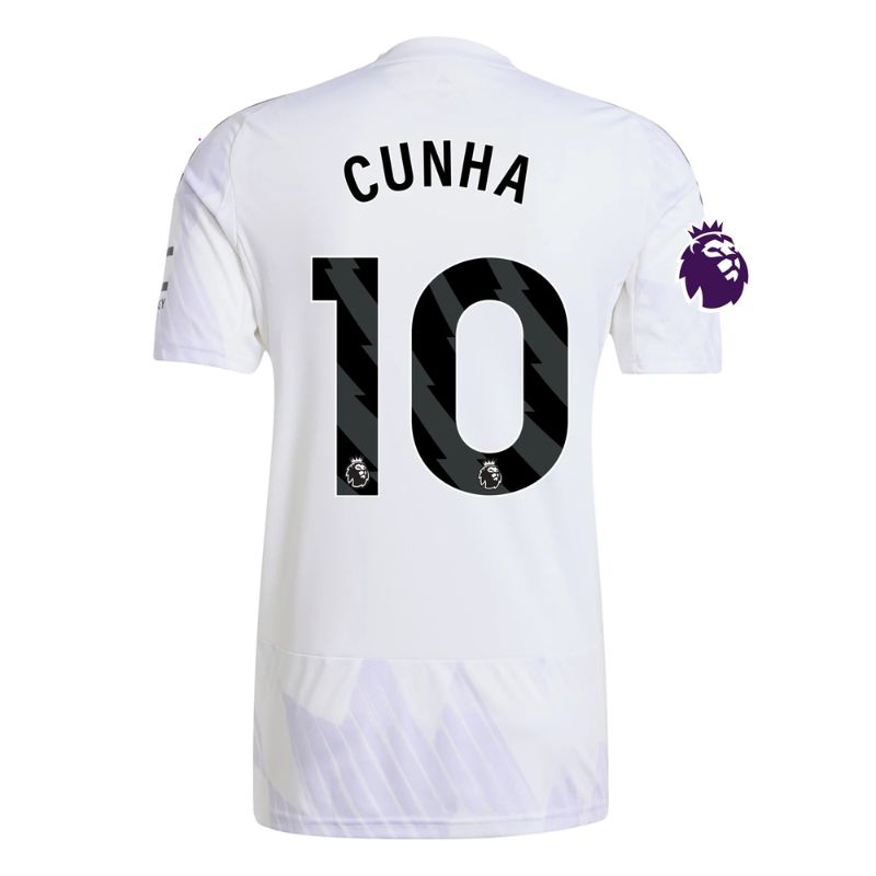 Manchester United 25/26 Away Jersey Cunha #10 back