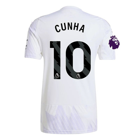 Manchester United 25/26 Away Jersey Cunha #10 back