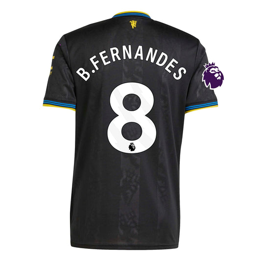 Manchester United 25/26 Third Jersey B. Fernandes #8 (Black)