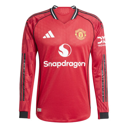 Manchester United 25/26 Long Sleeve Home Jersey (Red)