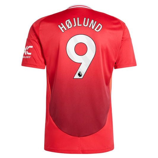 Manchester United 24/25 Home Jersey Højlund #9 back