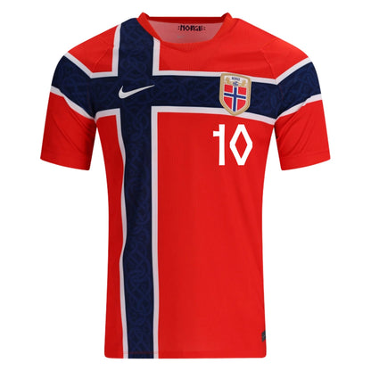 Norway 2026 Home Jersey Martin Ødegaard #10