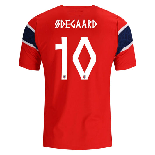 Norway 2026 Home Jersey Martin Ødegaard #10