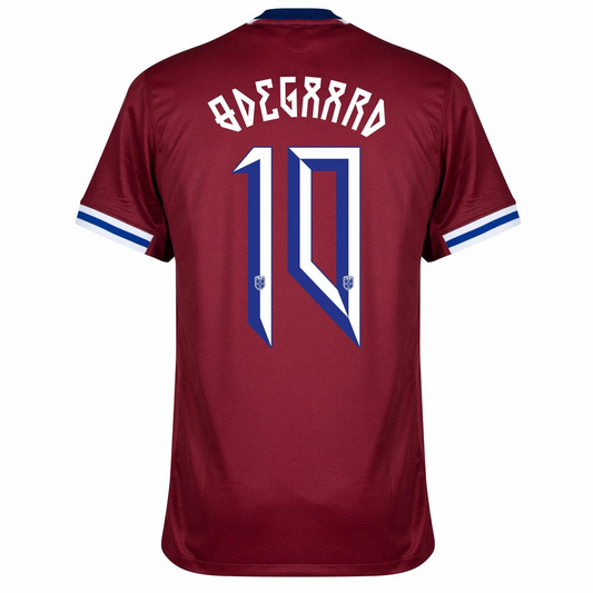 Norway 2024 Home Jersey Martin Ødegaard #10