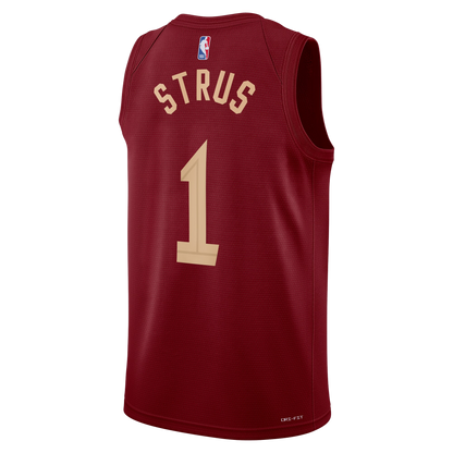 Cleveland Cavaliers Burgundy Icon Jersey Max Strus #1