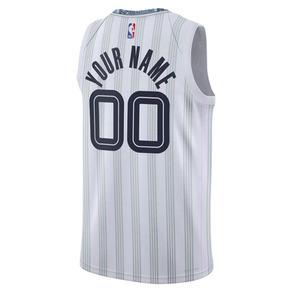 Memphis Grizzlies White 2025-2026 City Edition Jersey Custom
