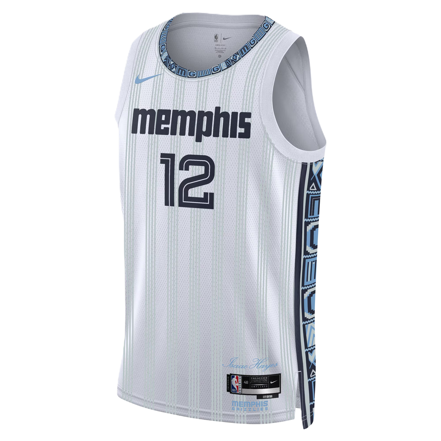 Memphis Grizzlies White 2025-2026 City Edition Jersey Ja Morant #12
