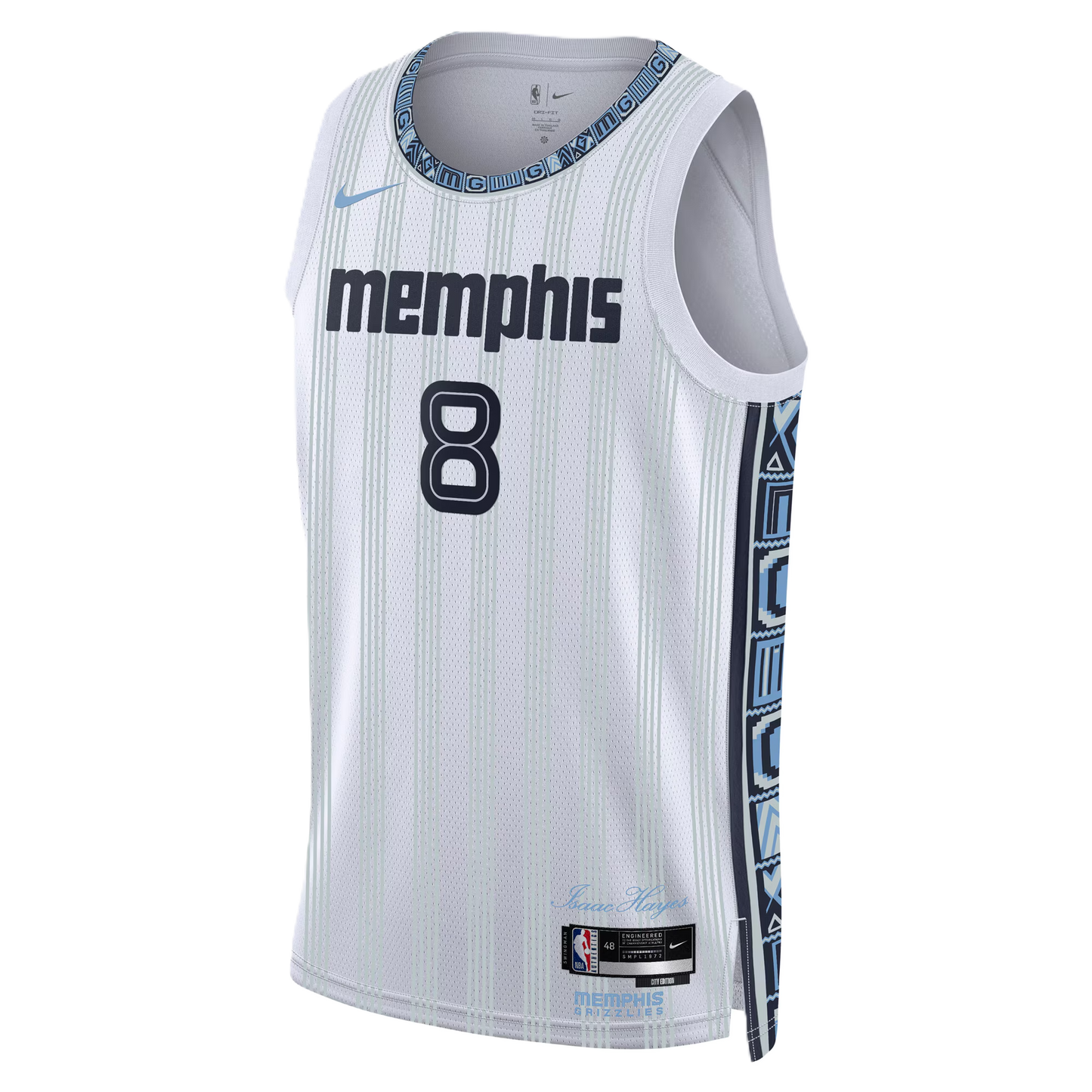 Memphis Grizzlies White 2025-2026 City Edition Jersey Jaren Jackson Jr. #8