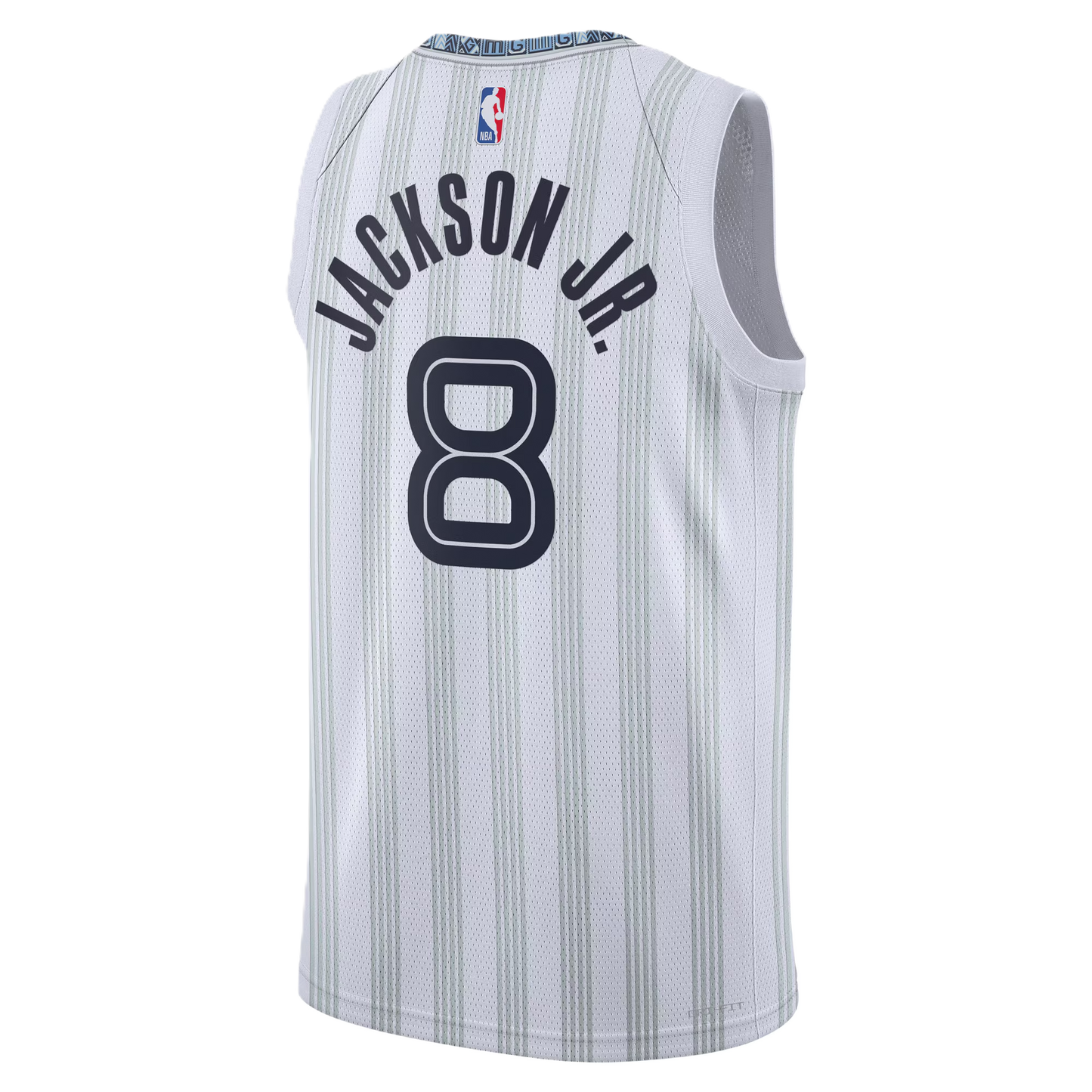 Memphis Grizzlies White 2025-2026 City Edition Jersey Jaren Jackson Jr. #8