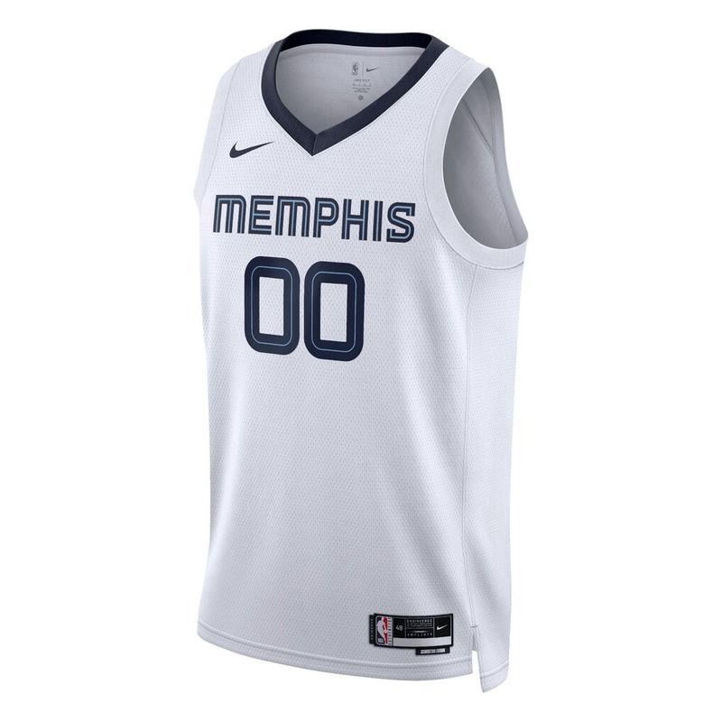 Memphis Grizzlies White Association Edition Jersey Custom front