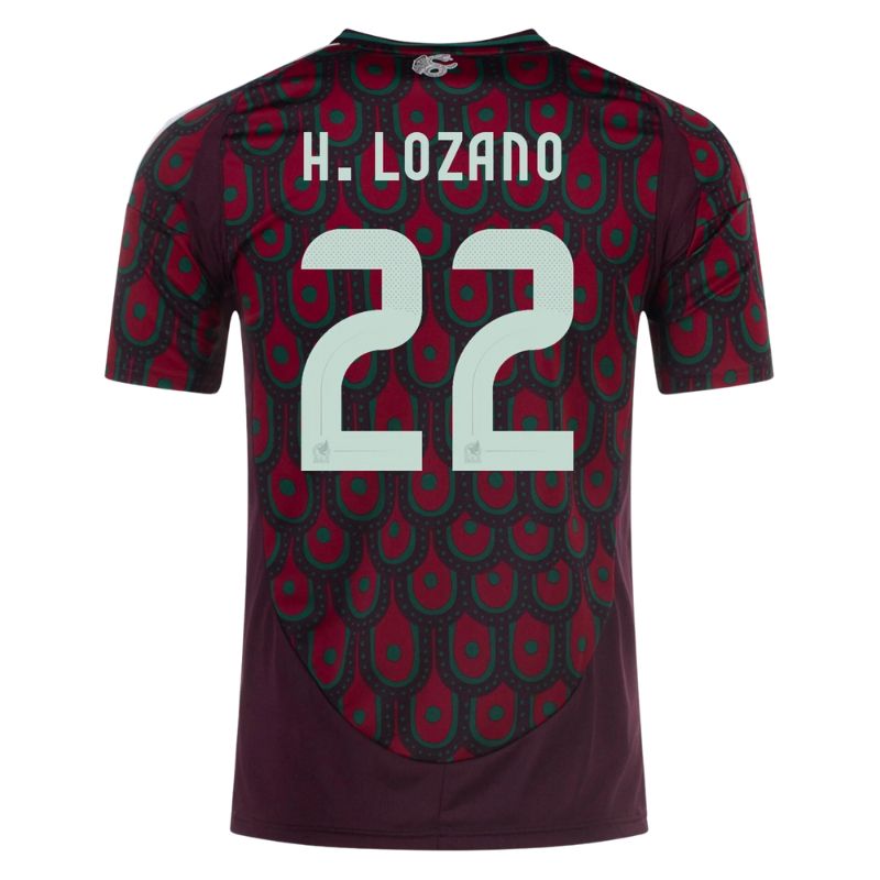 Mexico 2024 Home Jersey H.Lozano #22 back