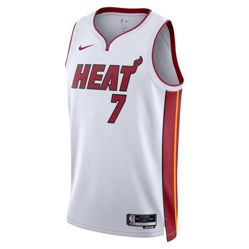Miami Heat White Association Edition Jersey Giannis Antetokounmpo #7 front
