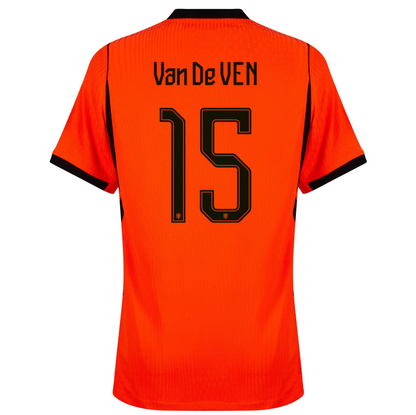 Netherlands 2026 Home Jersey Micky van de Ven #15