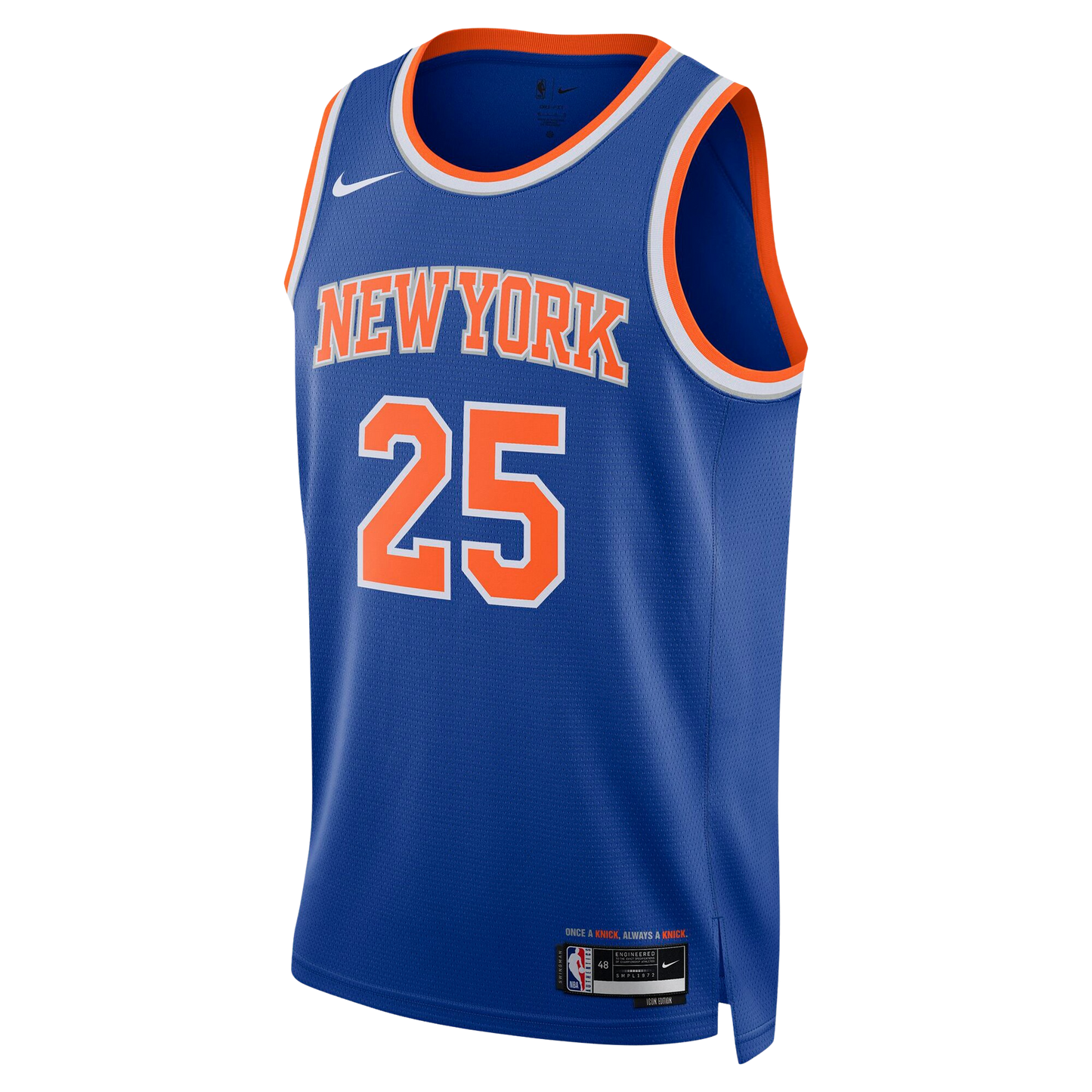 New York Knicks Blue Icon Jersey Mikal Bridges #25