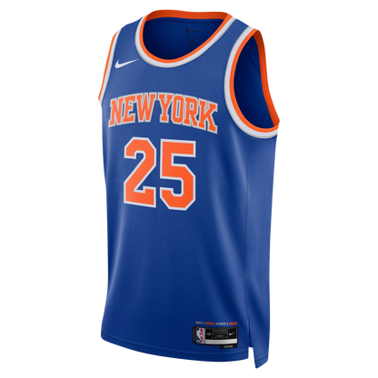 New York Knicks Blue Icon Jersey Mikal Bridges #25