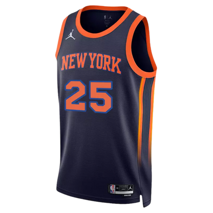 New York Knicks Navy Statement Jersey Mikal Bridges #25